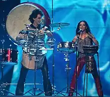 Stoyan Yankoulov and Elitsa Todorova at ESC 2007