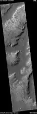 Wide view of a group of channels, as seen by HiRISE under HiWish project  Some parts of the surface show patterned ground when enlarged.