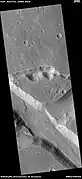 Troughs showing layers and dark slope streaks, as seen by HiRISE under HiWish program