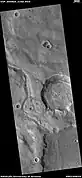 Wide view of channels, as seen by HiRISE under HiWish program