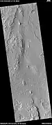 Wide view of ridge networks, as seen by HiRISE under HiWish program Parts of this are enlarged in next three images.