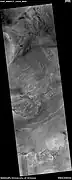 Wide view of ridges, as seen by HiRISE under HiWish program