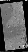 Wide view of ridge network, as seen by HiRISE under HiWish program Location is Arcadia quadrangle.