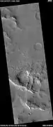 Wide view of rock layers, as seen by HiRISE under HiWish program