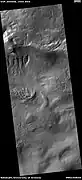 Wide view of gullies, as seen by HiRISE under HiWish program