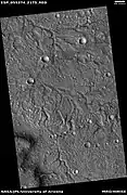 Channel network, as seen by HiRISE under HiWish program