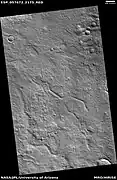 Possible inverted stream section,  as seen by HiRISE under HiWish program