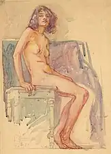 Seated Female Nude, 1927 (Ogden Museum of Southern Art)