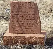 26 Bar Hereford Ranch Marker