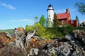 The Eagle Harbor Light within Eagle Harbor