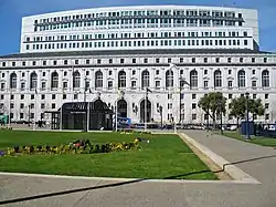 Ronald M. George State Office Complex: Earl Warren Building with the Hiram W. Johnson State Office Building behind