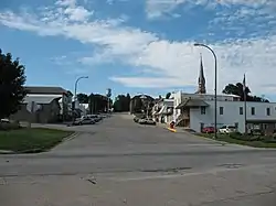 View of Earling main street looking north