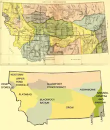 Image 21Early Indian treaty territories in Montana (from Montana)