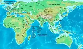 Tuyuhun Kingdom, Northern Zhou, Khitans and Tatabi people, 565 AD