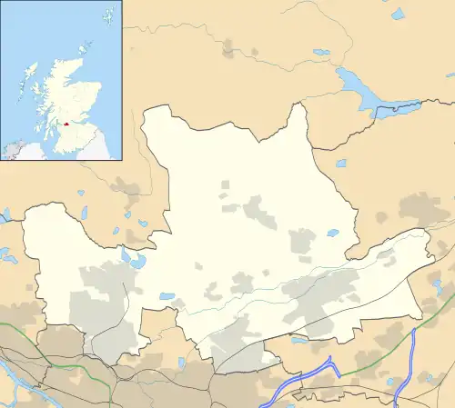 Haughhead is located in East Dunbartonshire