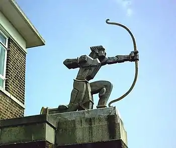 Image 10Archer statue by Eric Aumonier at East Finchley Underground station.