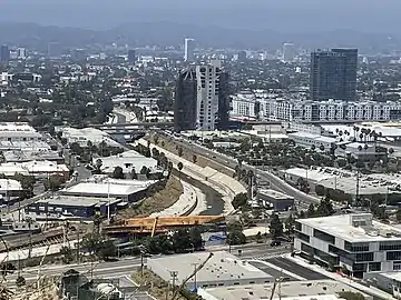 Eastern end of creek near La Cienega