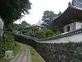 Komyo Temple (foreground), Zuiun Temple (centre), and St. Francis Xavier Catholic Church.