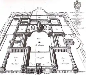 Gabriel's plan for the Ecole Militaire