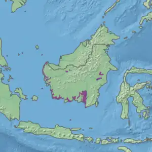 Ecoregion territory (in purple)