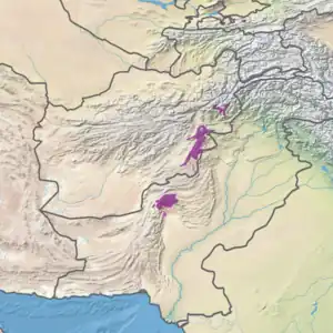 Ecoregion territory (in purple)