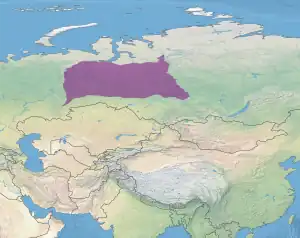 Ecoregion territory (in purple)