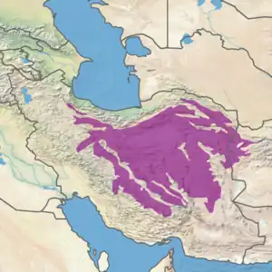 Ecoregion territory (in purple)