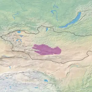 Ecoregion territory (in yellow)