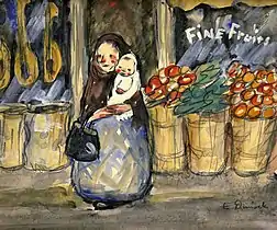 Fine Fruits, ca. 1913, watercolor, gouache, and charcoal on paper