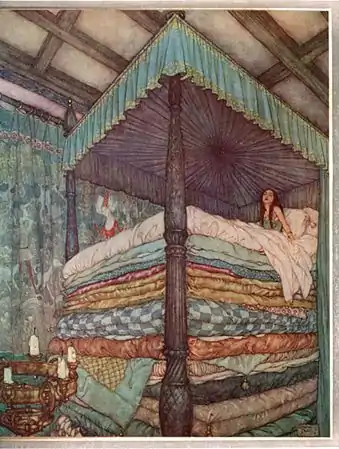 The fairytale The Princess and the Pea exaggerates the traditional European layering of thin mattresses