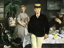 Édouard Manet, Breakfast in the Studio (the Black Jacket), New Pinakothek, Munich, Germany, 1868