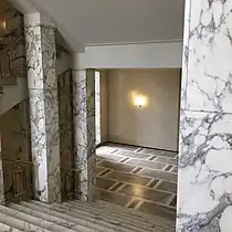 White marble staircase