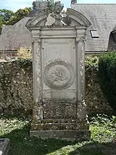 Memorial headstone of Stott, Amberley, West Sussex