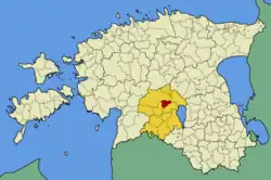 Saarepeedi Parish within Viljandi County in 2009.