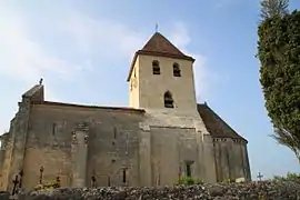 The church in Saint-Vincent-de-Pertignas