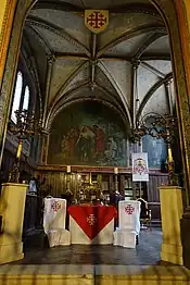 Interior of the Chapel of the Knights of the Holy Sepulchre