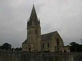 The church in Bricqueville