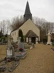 The church in Barjouville