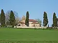 Saint-Étienne Church, seen from Chemin de Forman