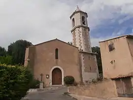 The church and belfry, in Moissac-Bellevue