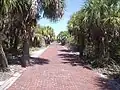 Brick road, Fort Dade ruins.