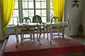 Table on the podium at the National Assembly