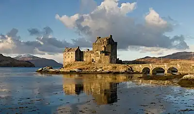 Image 8Eilean DonanPhoto: David IliffThe castle on Eilean Donan, a small island in Loch Duich in the western Scottish Highlands. The castle, which was built in the 13th century and destroyed in the 18th century, is widely familiar from many photographs and appearances in film and television. The present buildings are a 20th-century reconstruction.More featured pictures