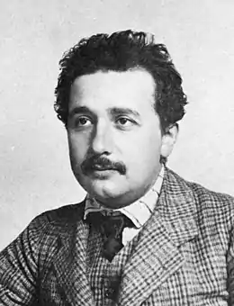 Image 30Albert Einstein (1879–1955), photographed here in around 1905 (from History of physics)