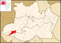 Location of Eirunepé