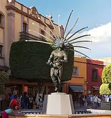 Image 58A statue of a Chichimeca Warrior in the city of Querétaro (from History of Mexico)