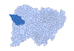 Location in Salamanca