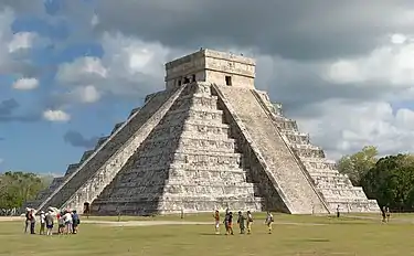 Image 2Mesoamerican step-pyramid nicknamed El Castillo at Chichen Itza (from Portal:Architecture/Ancient images)