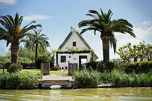 Typical Valencian house (barraca) in l'Albufera.