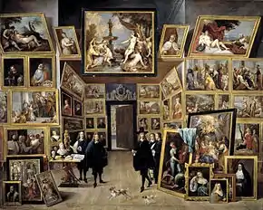 The Archduke Leopold Wilhelm in his Painting Gallery in Brussels